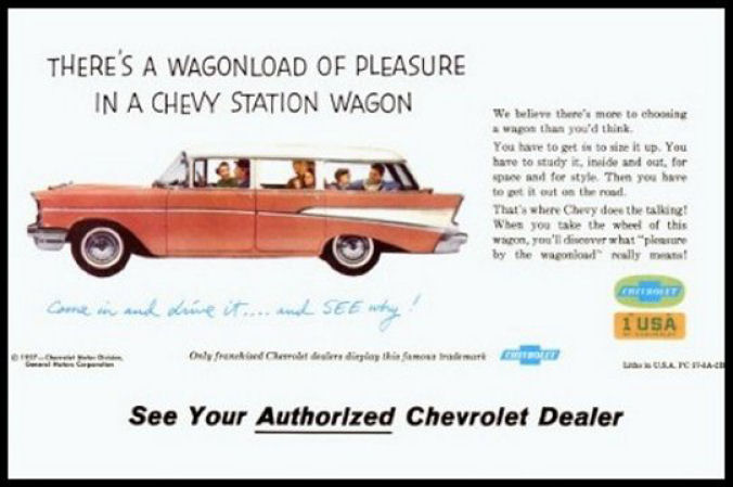 1957 Chevrolet Wagons Brochure Page 2